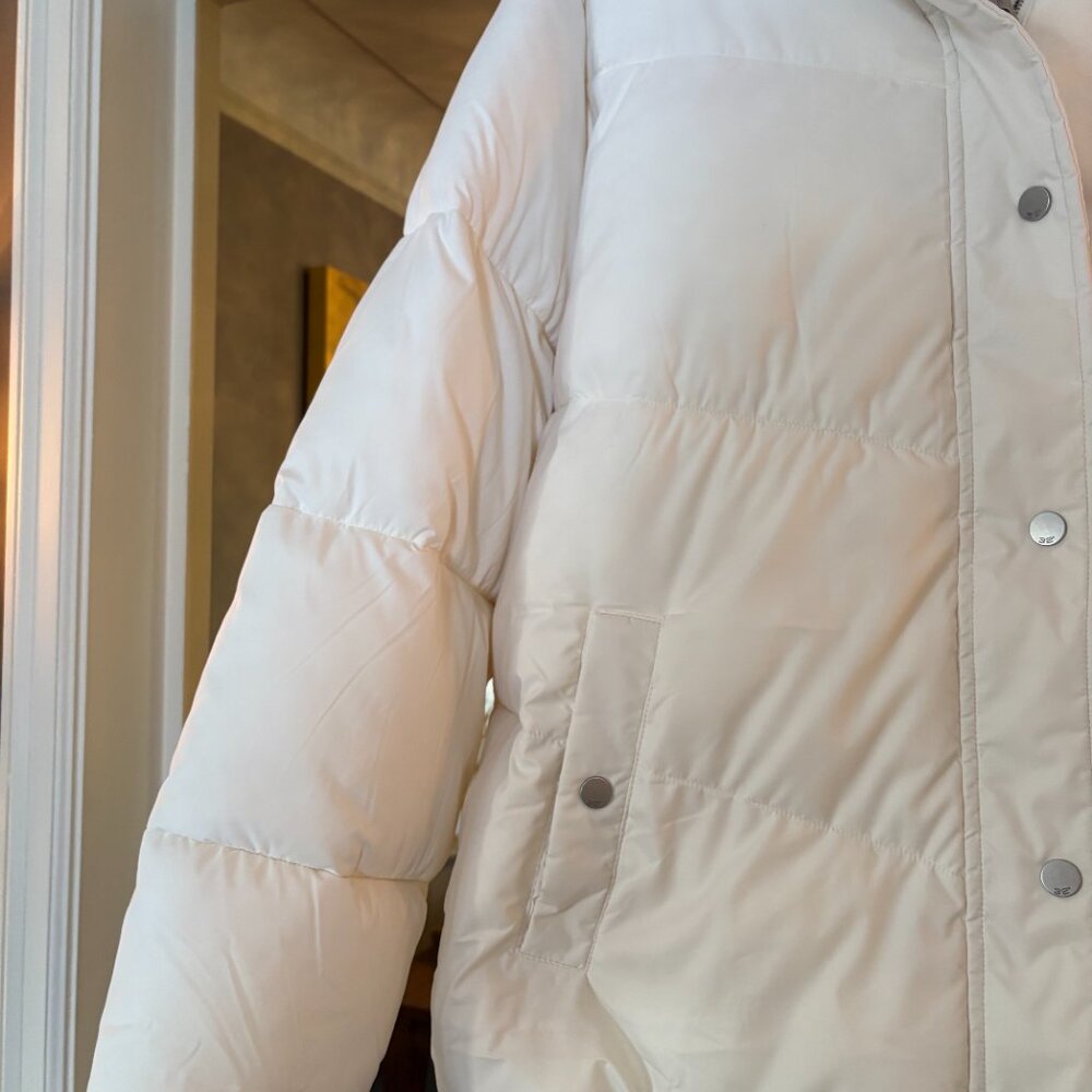 NWT 32 Degrees Heat Women's XL Puffer Jacket in White. - Picture 2 of 9